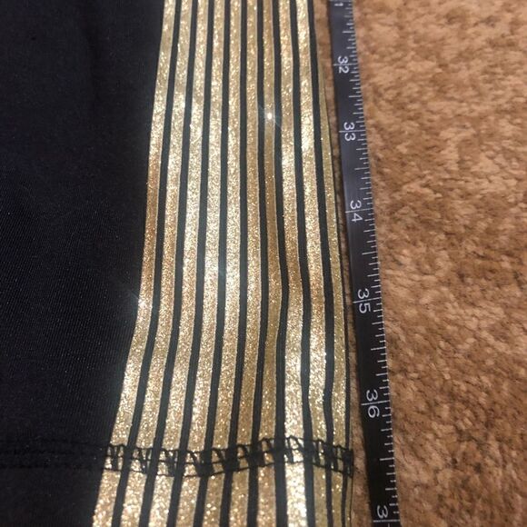 NWT BEBE SPORT joggers with gold wide logo . - Picture 6 of 7